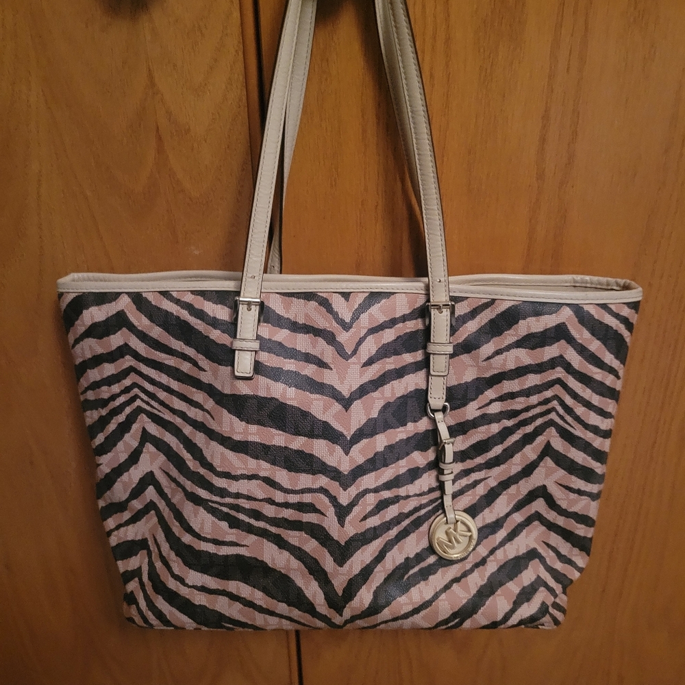 Michael Kors animal print tote